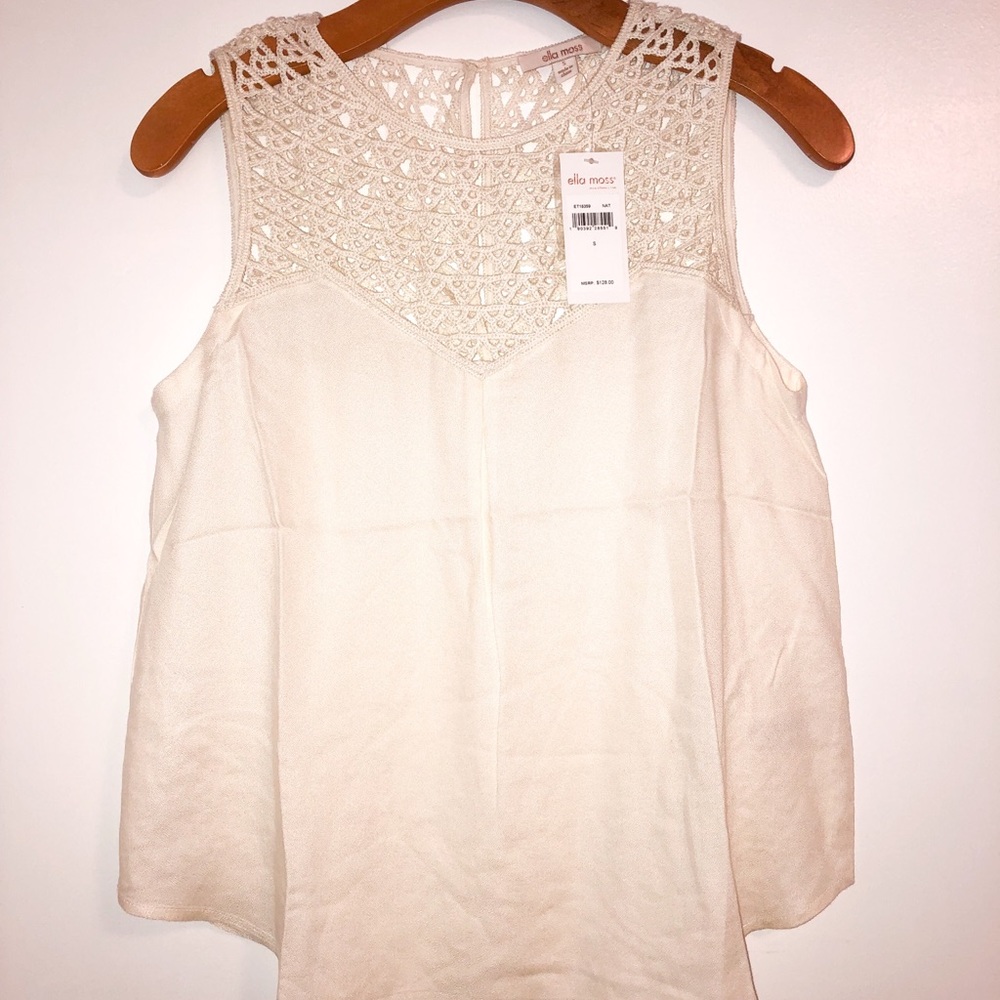 Ella Moss White Blouse - NWT